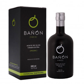 Aceites Bañón - Cosecha Temprana - Picual - 6 Estuches Botella 500 ml