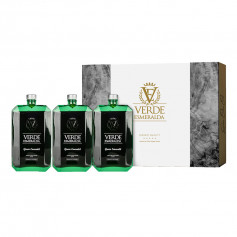 Verde Esmeralda -Green Emerald - Picual - Estuche Regalo - 3 Botellas 500 ml